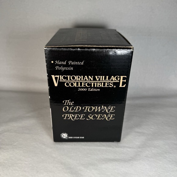 Victorian Village Collectibles 2000 The Old Towne Tree Scene Christmas Village - Picture 7 of 8